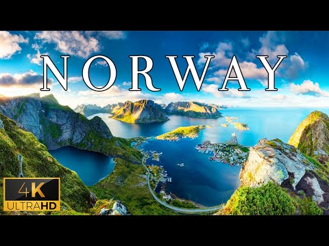 FLYING OVER NORWAY (4K UHD) - Peaceful Relaxing Music With Beautiful Landscape Film To Reduce Stress