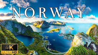 FLYING OVER NORWAY (4K UHD) - Peaceful Relaxing Music With Beautiful Landscape Film To Reduce Stress