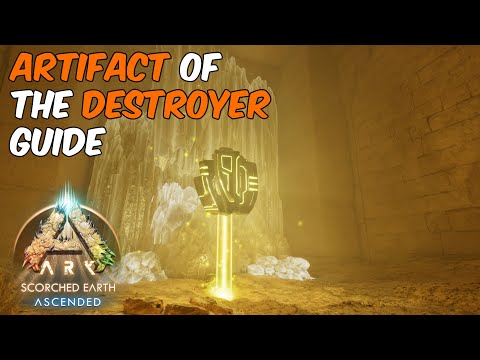 Artifact of the Destroyer Cave Guide! ARK Ascended Scorched Earth Artifacts #arksurvivalascended