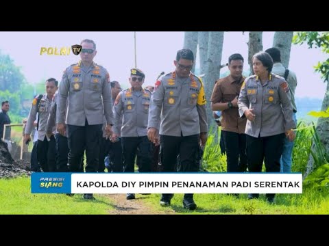 DUKUNG PROGRAM ASTA CITA, KAPOLDA DIY PIMPIN PENANAMAN PADI SERENTAK