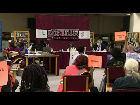 Romulus school board faces backlash for removing superintendent