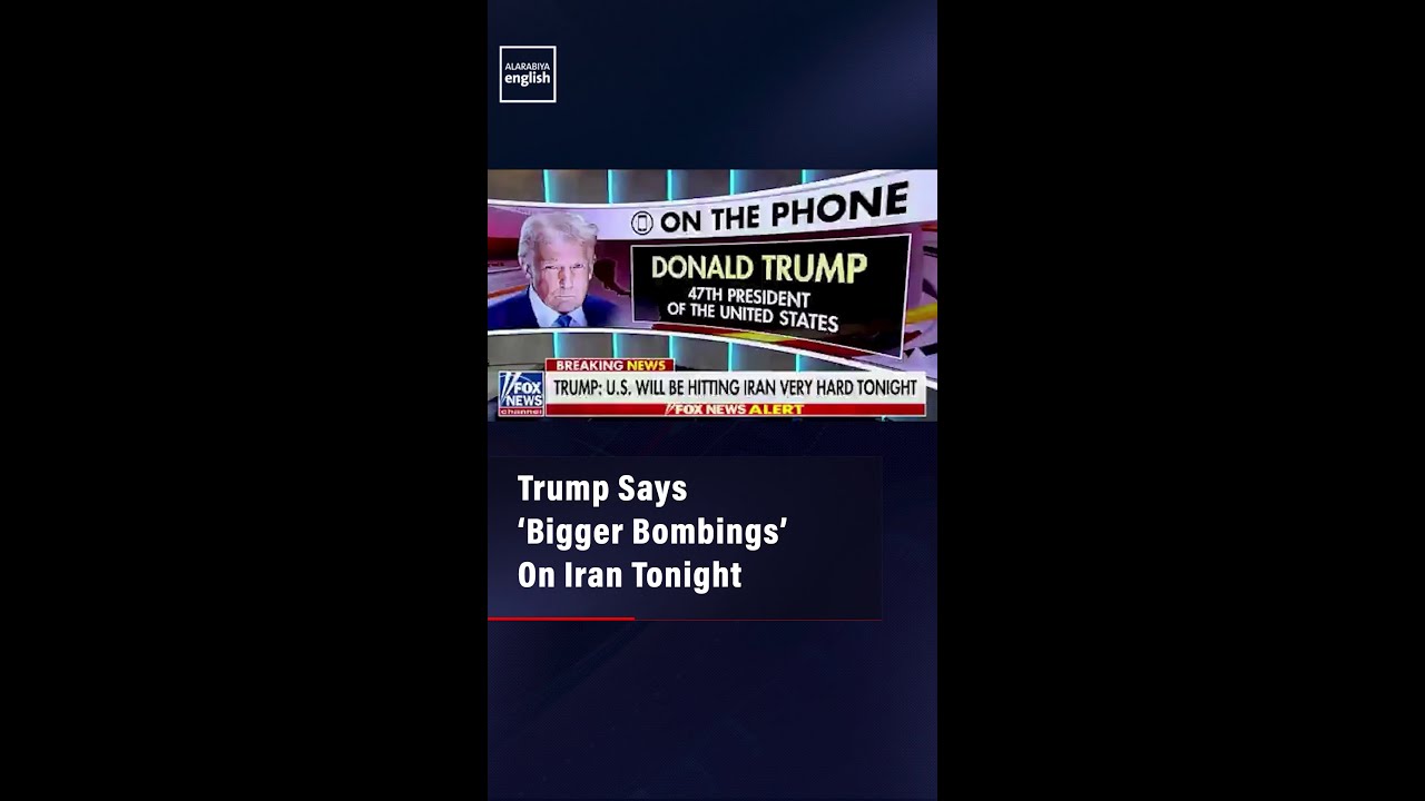 Video | Trump Says ‘Bigger Bombings’ On Iran Tonight