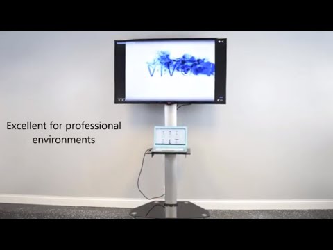 VIVO Mobile TV Cart for 37" to 70" LCD LED Plasma Flat Panel Screens | Rolling TV Stand with Wheels