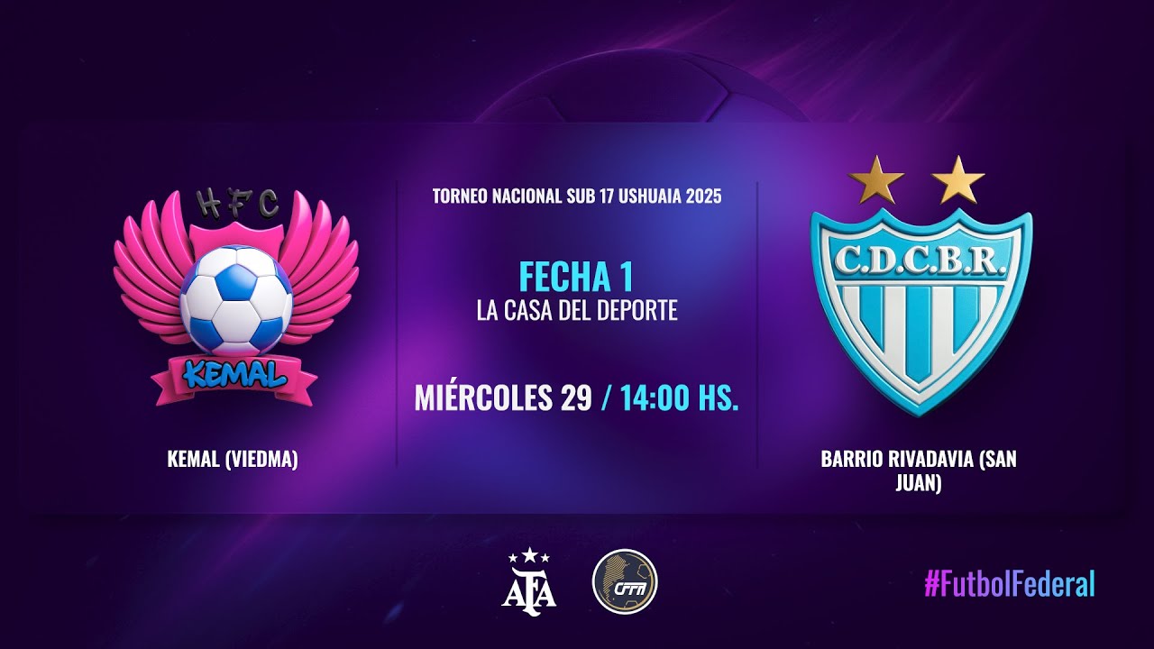 Torneo Nacional Sub 17 Masc. Ushuaia 2025 - F1 - KEMAL DE VIEDMA vs BARRIO RIVADAVIA (SAN JUAN)