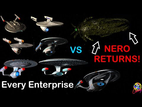 4K Every Canon ENTERPRISE VS Nero's Narada - Both Ways - Star Trek Ship Battles