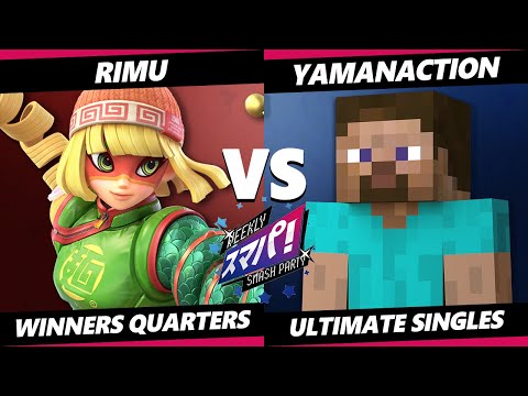 Sumapa 92 - Yamanaction (Steve) Vs. Rimu (Min Min) Smash Ultimate - SSBU