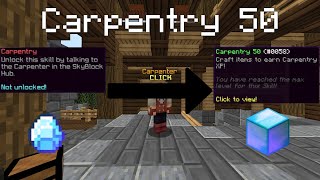 How to EASILY get MAX carpentry level | Hypixel Skyblock