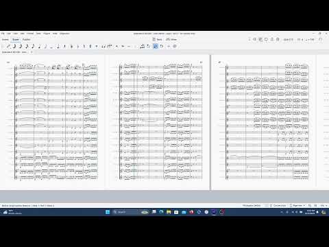 Clarinet Choir Sheet Music: Score and Parts - Gran Partita - Movement 1 (Largo) - WA Mozart, arranged for Clarinet Choir image 26