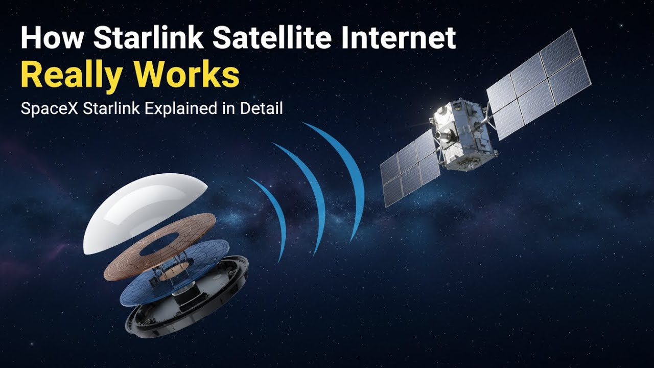 How Starlink Satellite Internet Really Works | SpaceX Starlink Explained in Detail