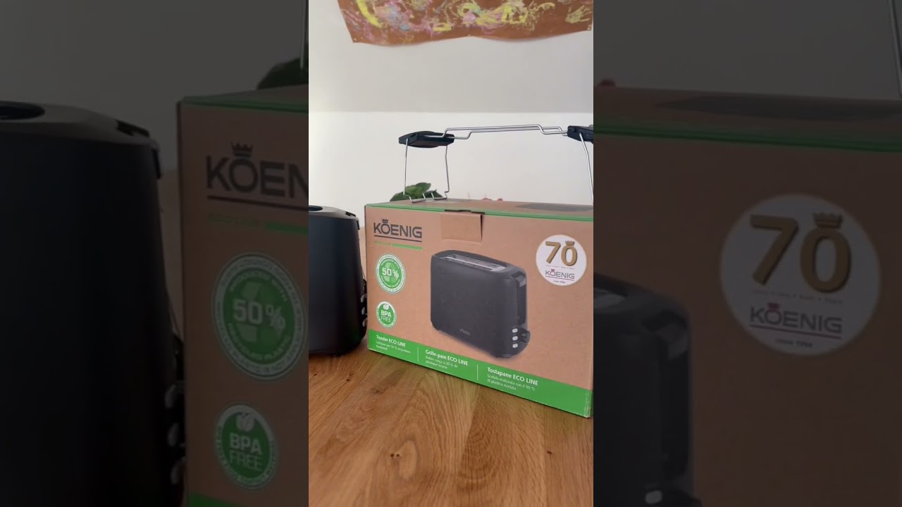 Koenig Toaster Eco Line Schwarz