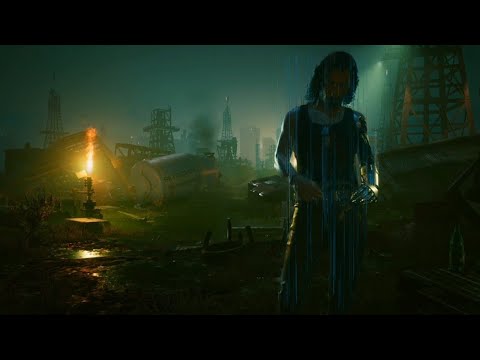 At Johnny Silverhand's Grave - Beautiful Conversation Between V & Johnny - Cyberpunk 2077