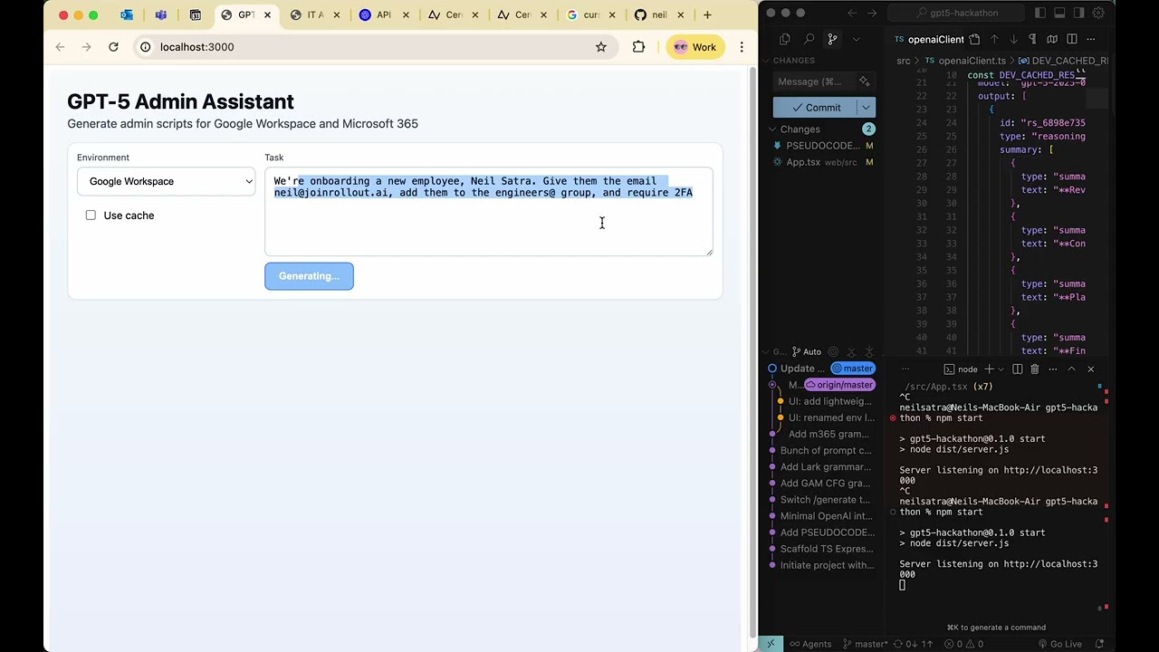 Rollout AI project preview