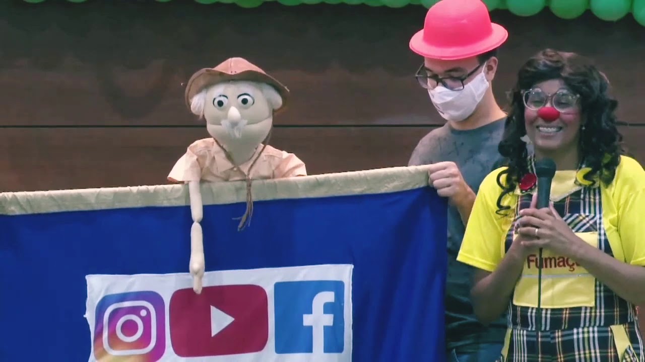 Uma noite de alegria | Ministração com Fantoche | Palhaços Faísca e Fumaça Missionários