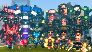 SKIBIDI TOILET 100 BOSSES VS TITAN CAMERAMAN, TV MAN & SPEAKERMAN – ALL BOSSES IN GARRY'S MOD!