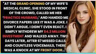 AT THE GRAND OPENING OF MY WIFE’S MEDICAL CLINIC, SHE STOOD IN FRONT OF THE CROWD, CALLED ME HER..
