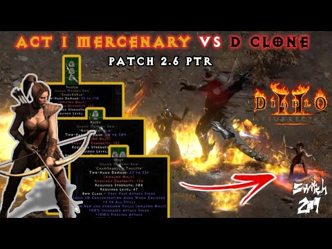 Patch 2.6 PTR: Act 1 Merc Can Kill Diablo Clone With New "Hustle" Runeword? - Diablo 2 Resurrected