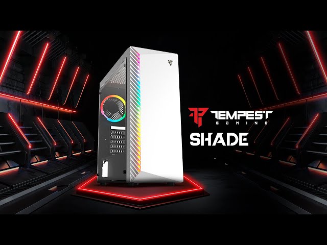 Torre Tempest Shade RGB ATX bianca video