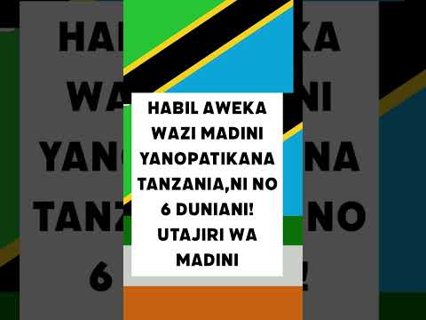 Msikilize Habil Hadi mwisho ! Tanzania inazalisha asilimia 6 za madini dunia nzima! is this true?