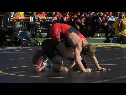 Big Ten Rewind: 2016 Wrestling -133 LBs - Oklahoma State's Gary Harding vs. Iowa's Cory Clark