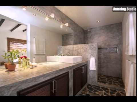 Betonwaschtisch Mediterraner Stil Badezimmer