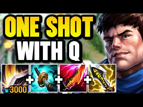 GAREN BUT MY Q LITERALLY ONE SHOTS YOU FROM FULL HEALTH! (FULL CRIT GAREN)