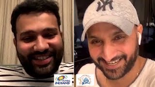 MS Dhoni Retire Kab Hoga | Rohit Sharma And Harbhajan Singh LIVE On Instagram | MI vs CSK IPL 2020