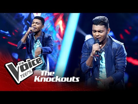 Dasith Lakpura | Dura Akahe (දුර ආකාහේ) | Knockouts | The Voice Teens Sri Lanka