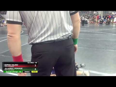 65 Lbs Semifinal - Sophia Valdez, Team Colorado Vs Julianna LaSavage, Team Wisconsin 4427