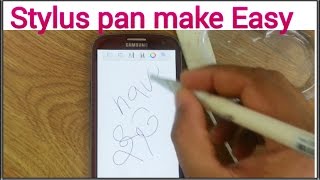 how to make a stylus pen with a cotton bar