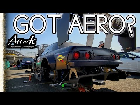 Aero, bracing, & on track views of JDM race cars at Tsukuba Circuit Time trial event "Attack!" 2023