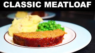 Meatloaf with sweet glaze, dishes-minimizing recipe