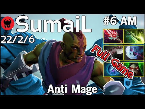 SumaiL [EG] plays Anti Mage!!! Dota 2 Full Game 7.21