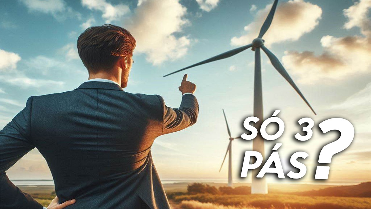 Porque TURBINAS EÓLICAS possuem 3 PÁS? Descubra o segredo das turbinas de vento!
