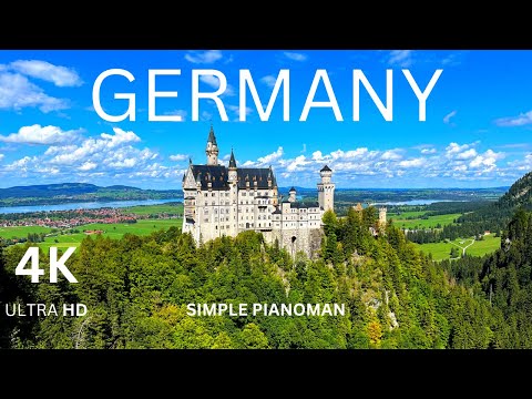 GERMANY 4K - Relaxing Piano Music Along with Stunning Nature and City Videos (ULTRA HD)
