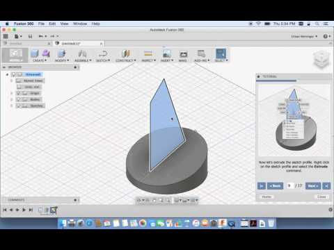 Autodesk Fusion 360 - Tutorial 1: Basic Design Step-by-Step tutorials