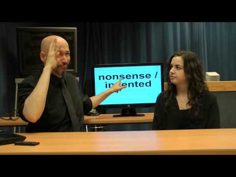 American Sign Language ASL Advanced Vocabulary 1 A