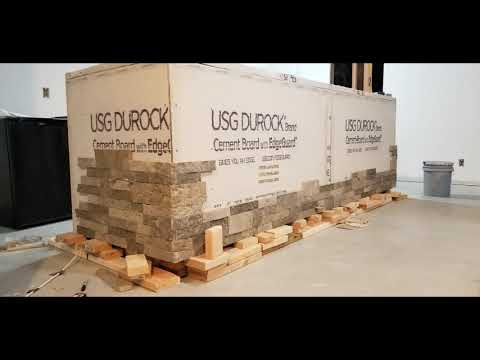 Basement Bar Using Air Stone From Lowe S