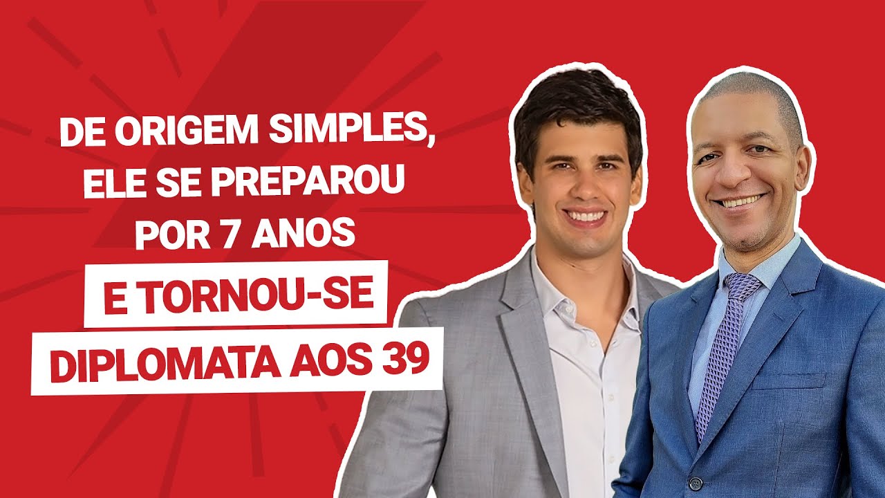 De origem simples, ele se preparou por 7 anos e tornou-se Diplomata aos 39 anos | Tércio Rocha