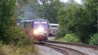 preview picture of video 'Amtrak Capitol Limited With Lots of Horn!'