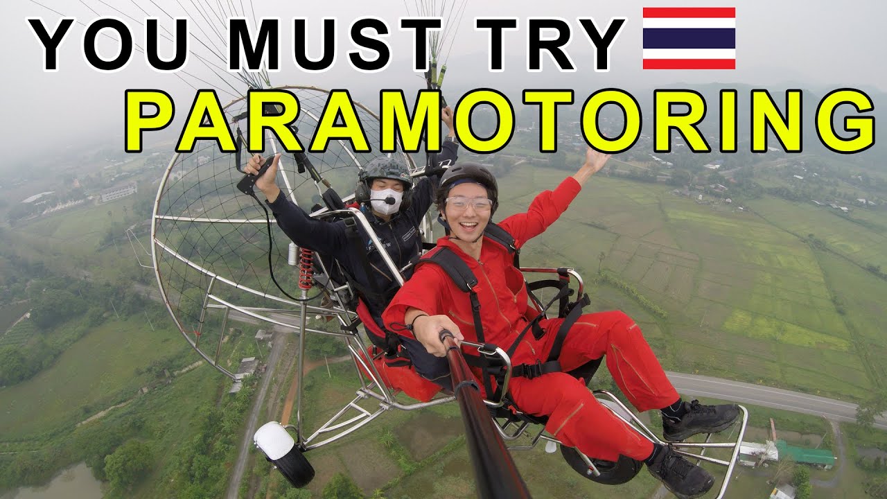 Experience the thrill of a paramotoring adventure, soaring across the Chiang Mai sky - an absolute must-do!