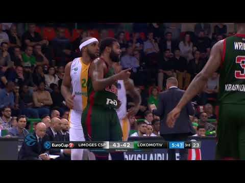 EuroCup / Round 7 : Les highlights de Limoges CSP - Lokomotiv Kuban Krasnodar