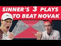 How Sinner Beat Djokovic  - Aussie Open 2024 - Tennis Lesson