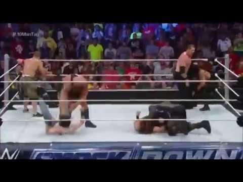 Chris Jericho, Roman Reigns, Big Show, Mark Henry e John Cena - Finishers!