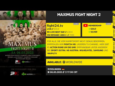 MAXIMUS FIGHT NIGHT 2: UNDERCARD