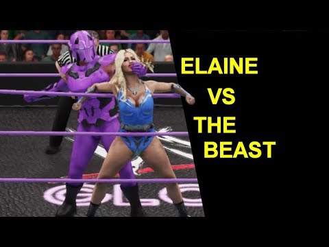 WWE 2K18 Elaine vs The Beast - Mixed Knockout Match