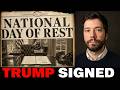Trump Signs a National Sabbath for EVERY American. Why That Is the Trap.