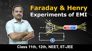 Faraday and henry experiment of Electromagnetic induction | 12th Physics #cbse