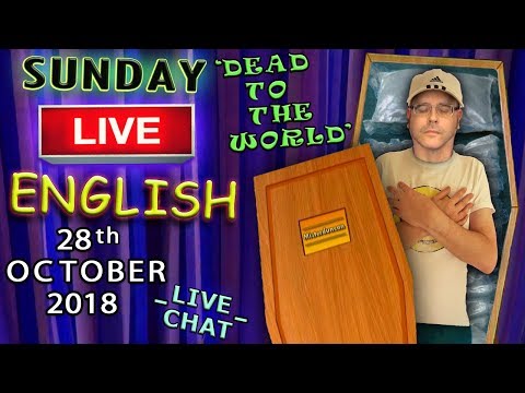 Learn English Live Lesson - 28th October 2018 - Death Expressions + idioms - 12 Years on YouTube