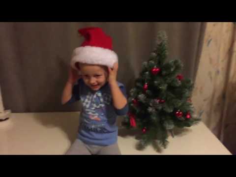 Новогодняя танцующая шапочка Санты, классный подарок ребенку 89161082010