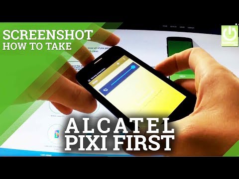 ALCATEL One Touch Pixi First - How to Take Screenshots / Capture Screen